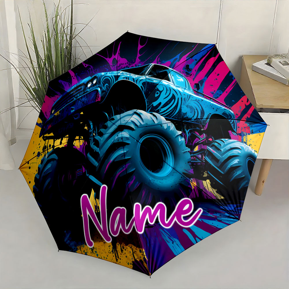 Outdoor Adventure Names - Guarda-chuva Personalizado com Estampa de Caminhão
