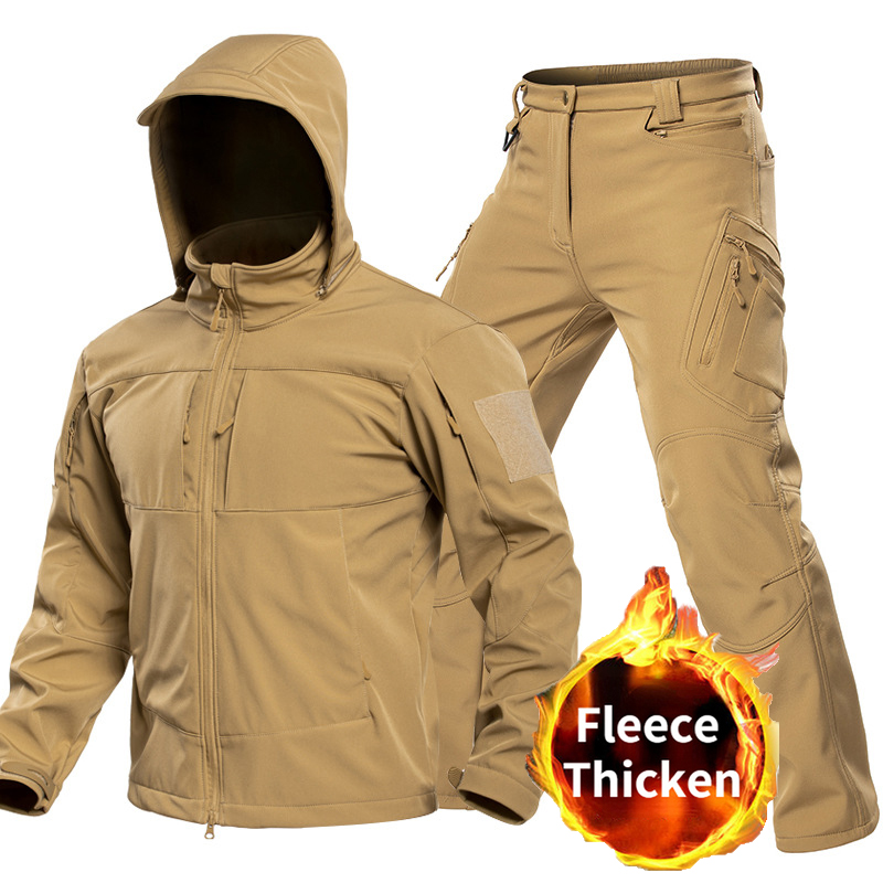 Outdoor Adventure Camp - Conjunto Tático Softshell para Homens com