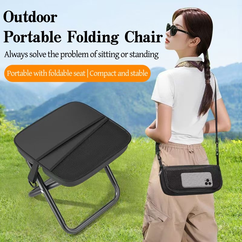 Outdoor Adventure Backpack - Cadeira Portátil Dobrável 4Q para Mochila,