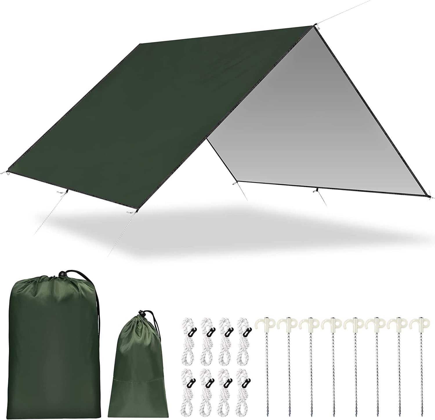 Hammock Rain Tarp - Lona de Acampamento Impermeável 2026, Toldo