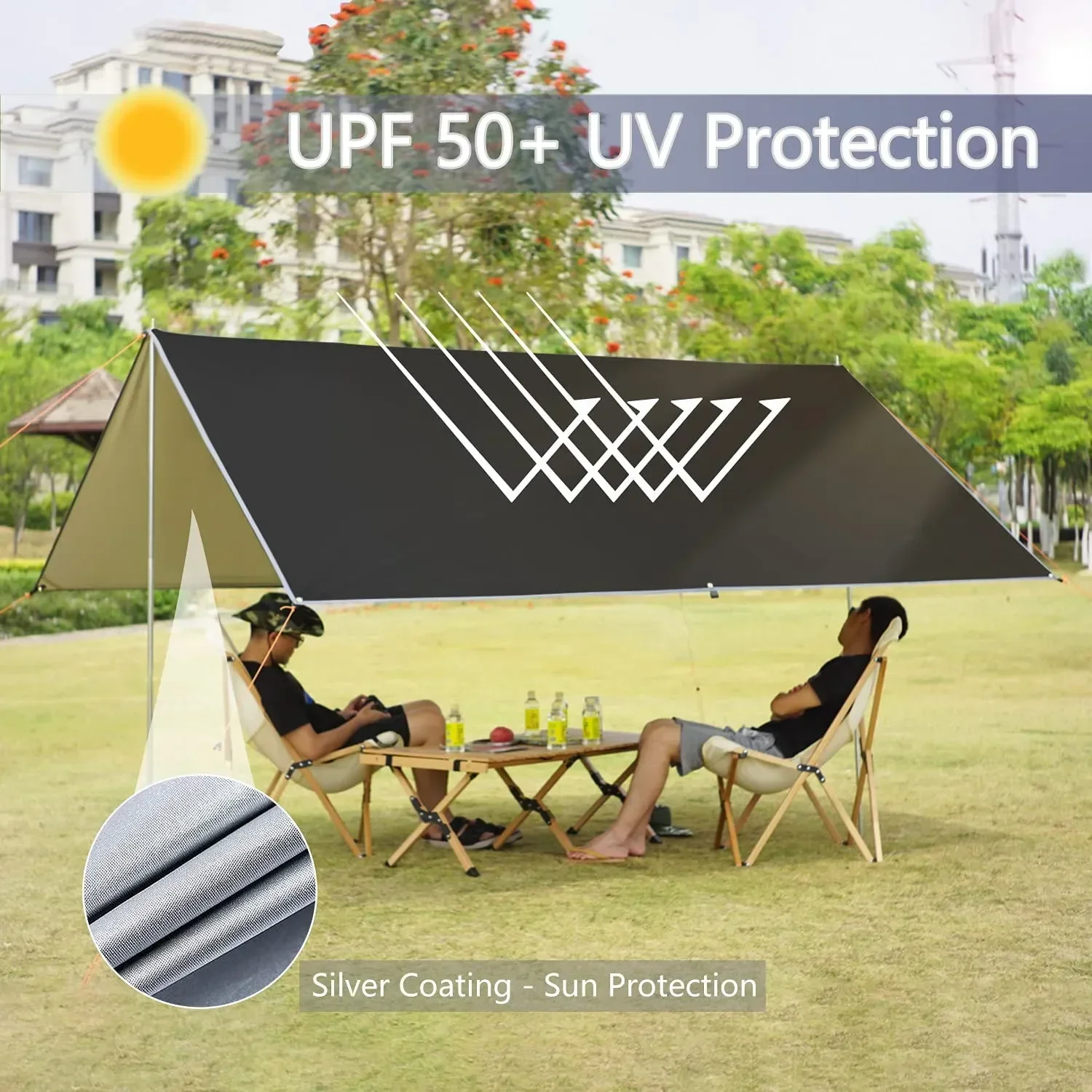 Hammock Rain Tarp - Tenda Pop-Up de Alta Qualidade e