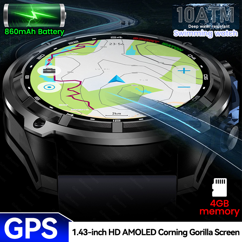 Outdoor Adventure Reservations - Nova aventura gps masculino relógio inteligente