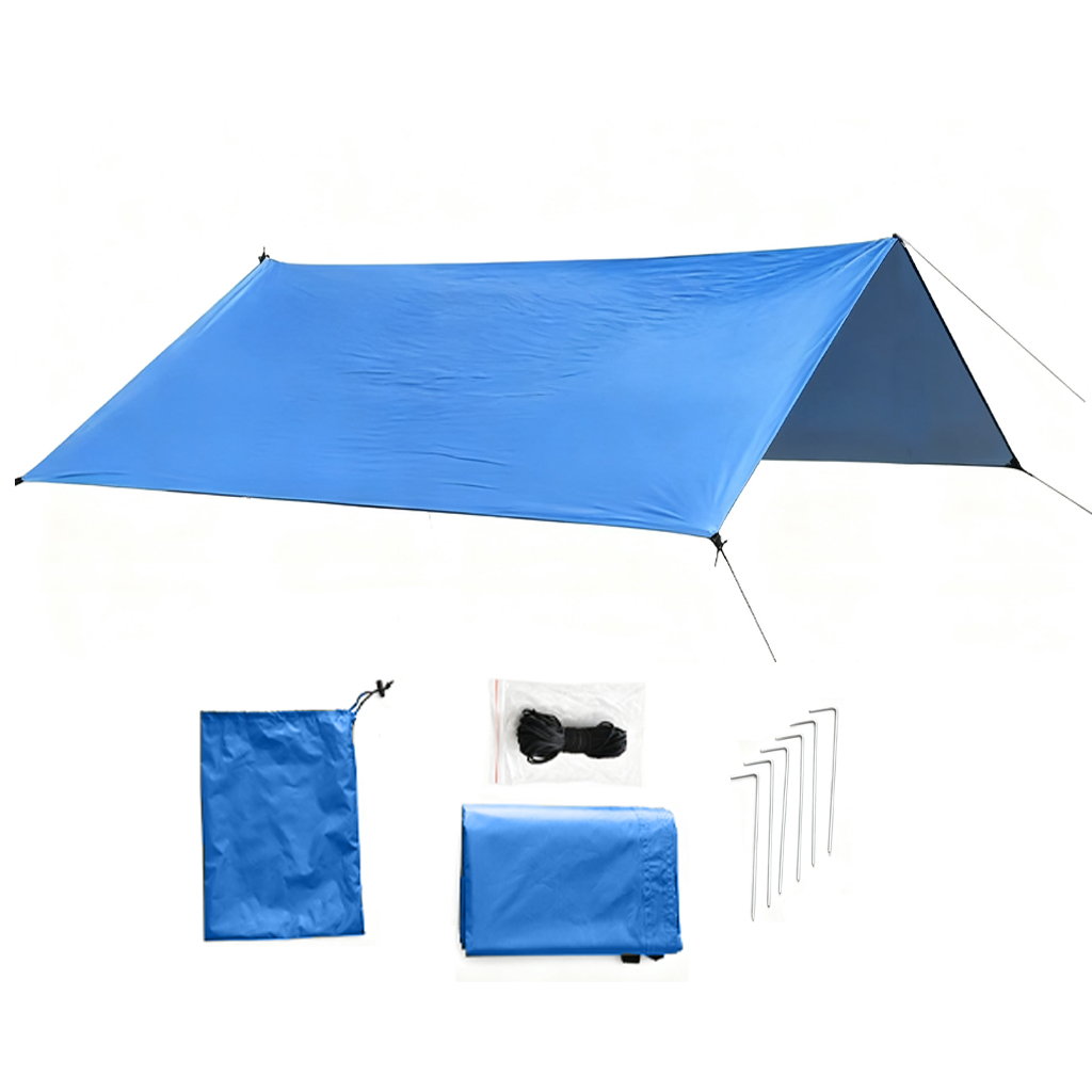 Hammock Rain Tarp - Toldo de Camping DANCHEL 3x3m Impermeável,