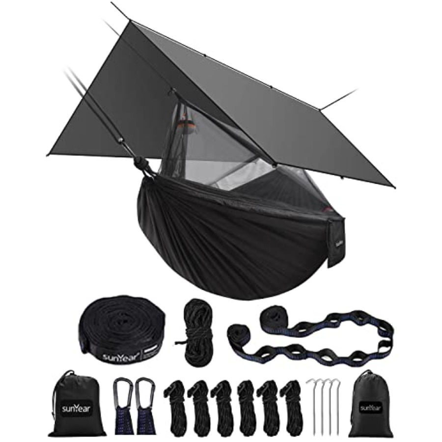 Hammock Rain Tarp - Rede de Camping Portátil com Tarp