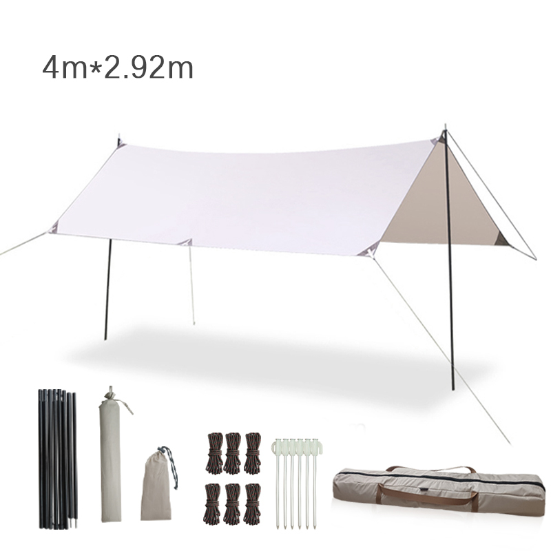 Hammock Rain Tarp - Toldo de Camping 400*292cm com Postes