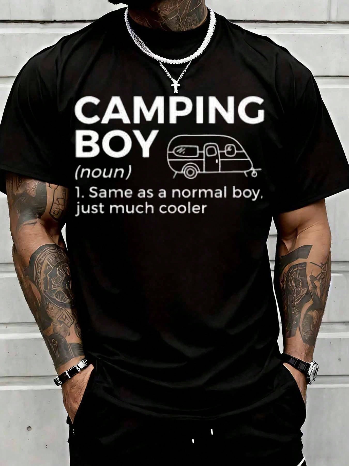 Outdoor Adventure Boys - Camiseta Gráfica Engraçada 