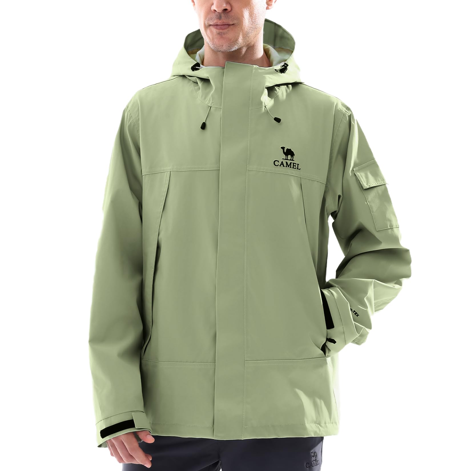 Outdoor Adventure Windbreaker - Jaquetas de chuva masculinas GOLDEN CAMEL