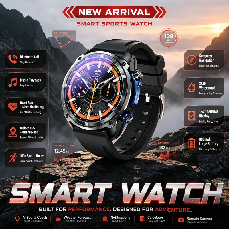 Outdoor Adventure Reservations - Novo Smartwatch DT G1 para Aventura