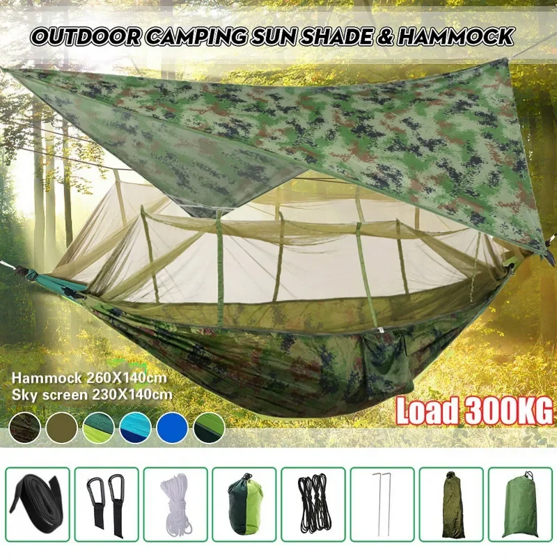 Hammock Rain Tarp - Rede de acampamento portátil leve e