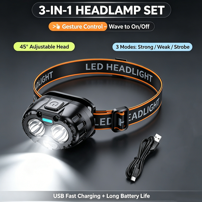 Lanterna de Cabeça LED Potente - Outdoor Adventure Camp avaliação e preço