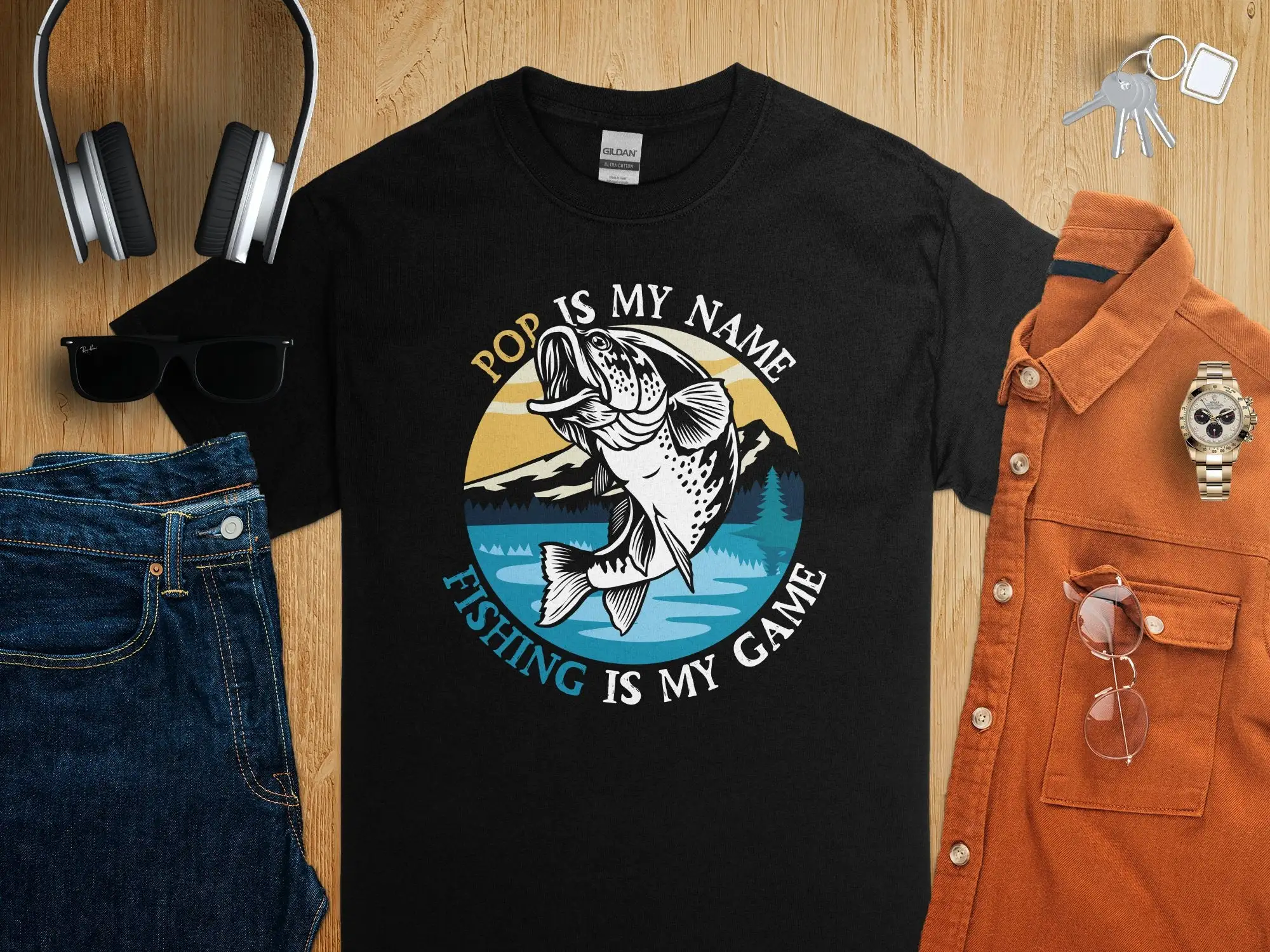 Camiseta entusiasta da pesca p - Outdoor Adventure Names avaliação e preço
