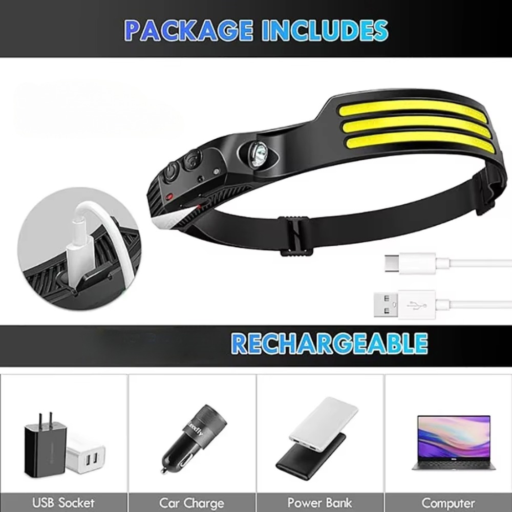 Cob led farol de indução usb r - Outdoor Adventure Camp avaliação e preço