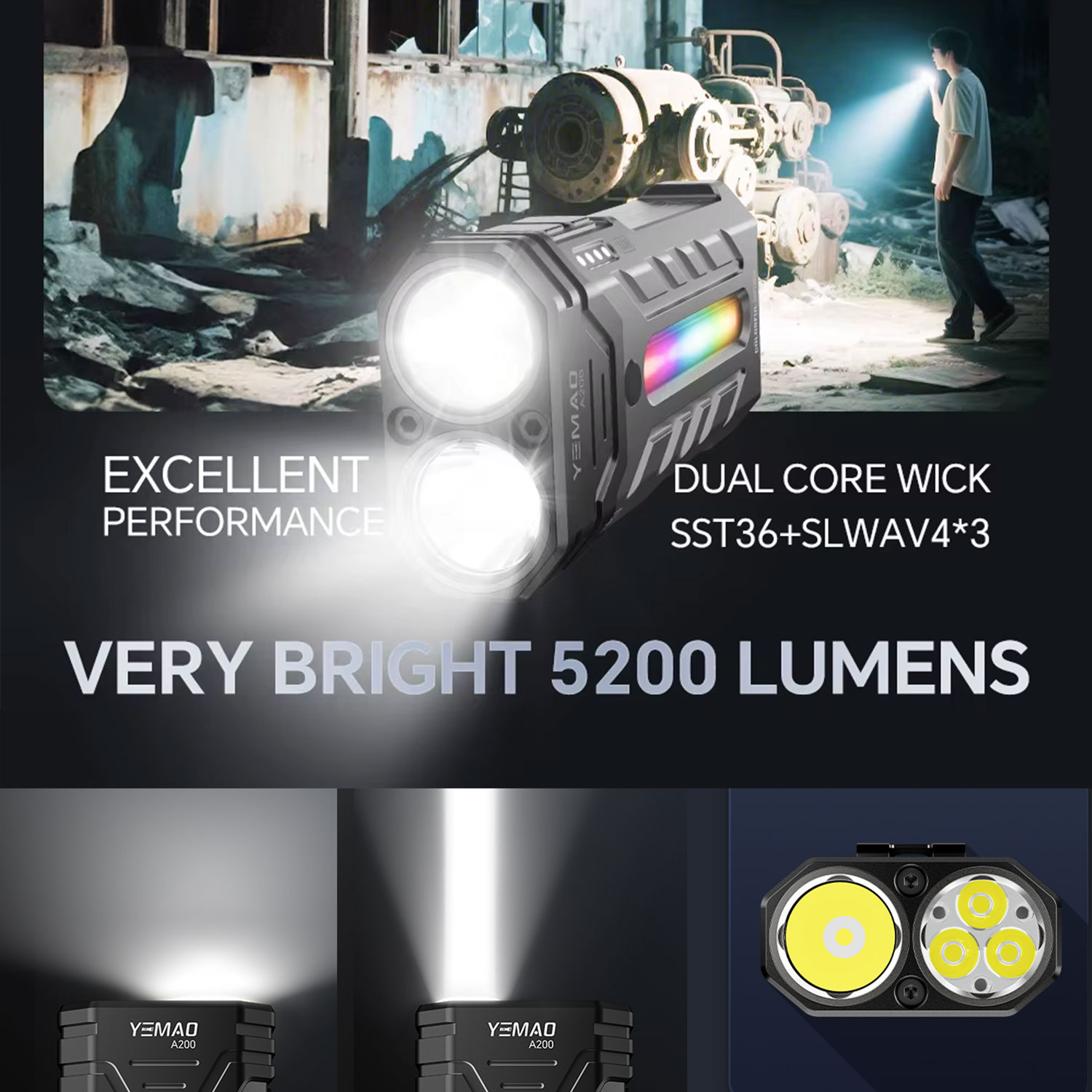 Lanterna LED RGB portátil mult - Outdoor Adventure Camp avaliação e preço