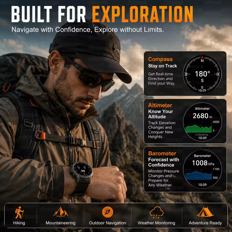 Novo Relógio Inteligente para  - Outdoor Adventure Reservations avaliação e preço